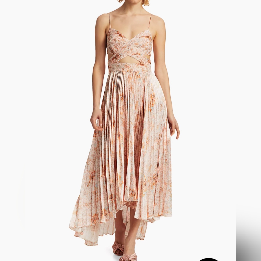 Amur Lumi Pleated Cutout Dress Sz 2